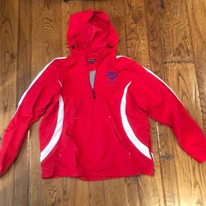 SMU RED WINDBREAKER
